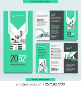 City Background Business Company Presentation with Infographics. Corporate Design Media Layout, Book Cover, Flyer, Brochure, Annual Report for Advertising and 