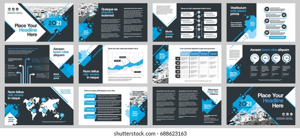 City Background Business Company Presentation with Infographics. Corporate Design Media Layout, Book Cover, Flyer, Brochure, Annual Report for Advertising and Marketing
