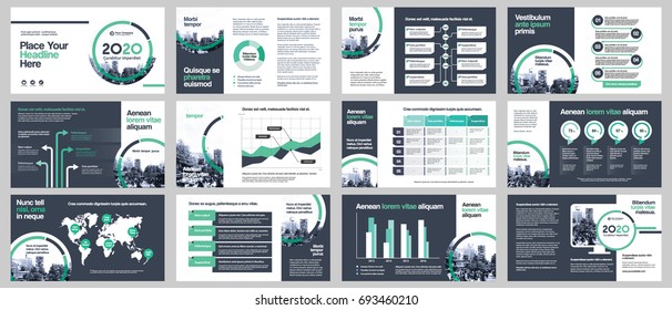 City Background Business Company Presentation with Infographics. Corporate Design Media Layout, Book Cover, Flyer, Brochure, Annual Report for Advertising and Marketing

