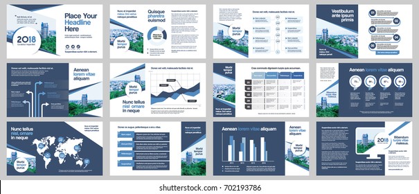 Apresentação da empresa de fundo da cidade com infográficos. Layout de mídia de design corporativo, capa de livro, folheto, relatório anual de publicidade e marketing