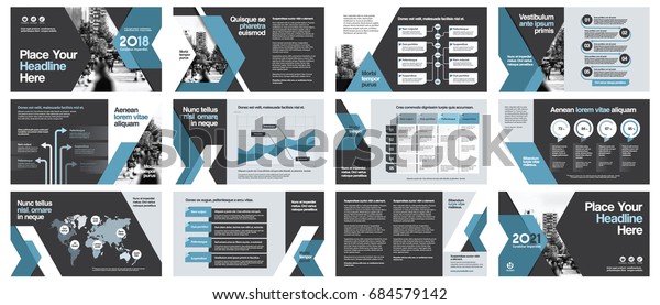City Background Business Company Presentation Infographics Stock Vector Royalty Free