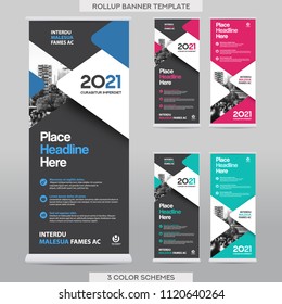 City Background Business Roll Up Design Template.Flag Banner Design. Can be adapt to Brochure, Annual Report, Magazine,Poster, Corporate Presentation,Flyer, Website