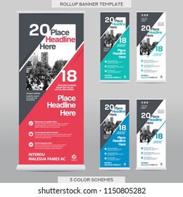 City Background Business Roll Up Design Template.Flag Banner Design. Can be adapt to Brochure, Annual Report, Magazine,Poster, Corporate Presentation,Flyer, Website