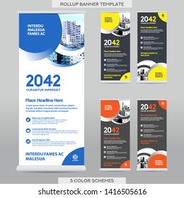 City Background Business Roll Up Design Template.Flag Banner Design. Can be adapt to Brochure, Annual Report, Magazine,Poster, Corporate Presentation,Flyer, Website