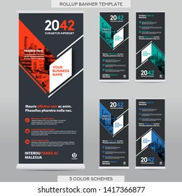 City Background Business Roll Up Design Template.Flag Banner Design. Can be adapt to Brochure, Annual Report, Magazine,Poster, Corporate Presentation,Flyer, Website
