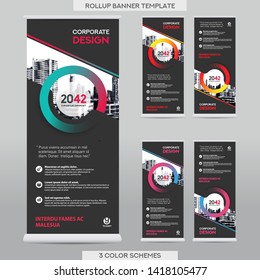 City Background Business Roll Up Design Template.Flag Banner Design. Can be adapt to Brochure, Annual Report, Magazine,Poster, Corporate Presentation,Flyer, Website