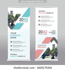 City Background Business Roll Up Design Template.Flag Banner Design. Can be adapt to Brochure, Annual Report, Magazine,Poster, Corporate Presentation,Flyer, Website