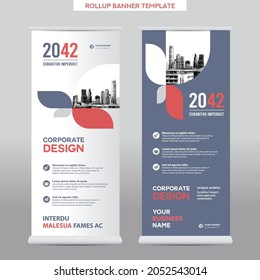 City Background Business Roll Up Design Template.Flag Banner Design. Can be adapt to Brochure, Annual Report, Magazine,Poster, Corporate Presentation,Flyer, Website