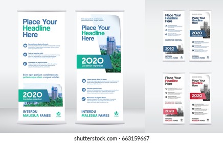City Background Business Roll Up Design Template.Flag Banner Design. Can be adapt to Brochure, Annual Report, Magazine,Poster, Corporate Presentation,Flyer, Website