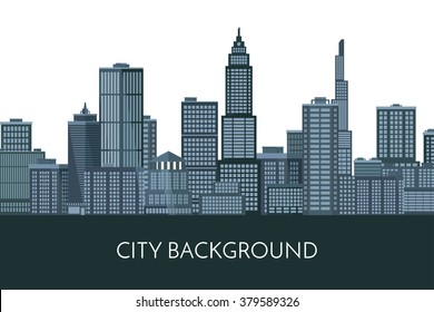 City background. Cityscape. Vector illustration