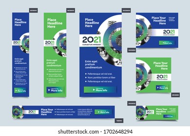 City Background Corporate Web Banner Template in multiple sizes. Easy to adapt to Brochure, Annual Report, Magazine, Poster, Corporate Advertising media, Flyer, Website.