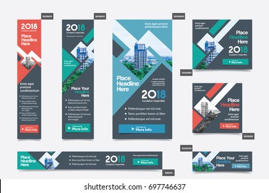 City Background Corporate Web Banner Template in multiple sizes. Easy to adapt to Brochure, Annual Report, Magazine, Poster, Corporate Advertising media, Flyer, Website.