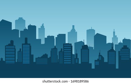 City background of daylight with building skyscraper