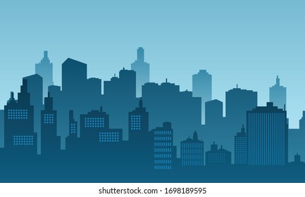 City Background Daylight Building Skyscraper Stock Vector (Royalty Free ...