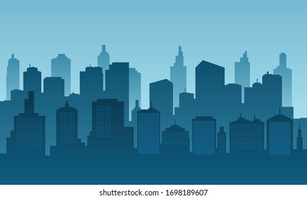 City background of daylight with building skyscraper