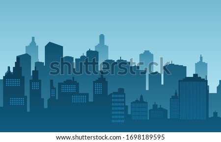 City background of daylight with building skyscraper