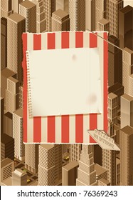 city background & decorative paper