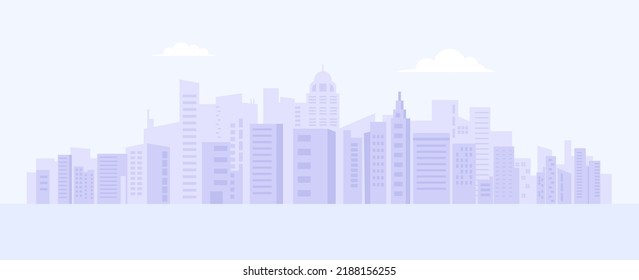 City background. Houses of high-rise buildings on the background of a horizontal banner