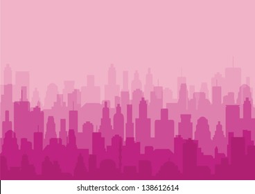 City Background Pink