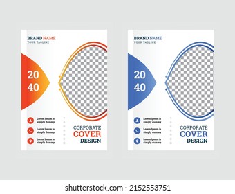 City background simple corporate book cover design template 
