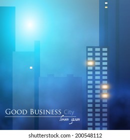 City background. Vector illustration