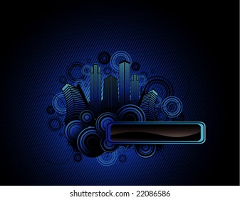 city banner vector composition