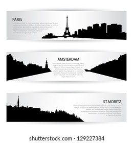 City banners - vector illustration