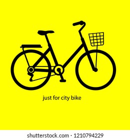 city bike vector