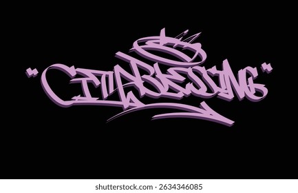 CITY BLESSING graffiti tag style design
