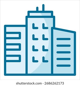 City Block Icon-Element für Design