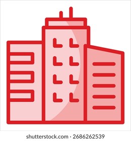 City Block Icon Element For Design