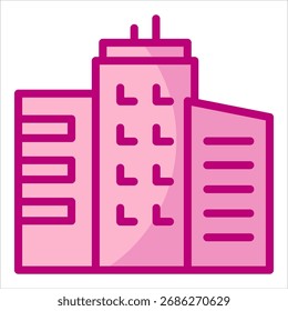 City Block Icon Element For Design