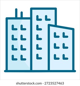 City Block Icon Element For Design