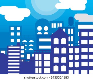 City blue at night vibes