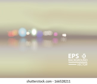 City bokeh blurred background