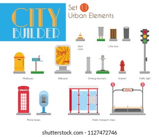 City Builder Set 11: Urban elements