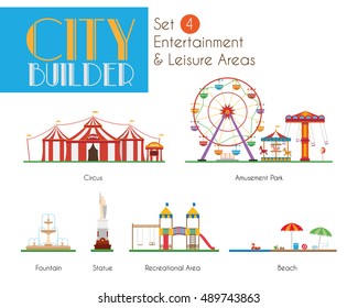 City Builder Set 4: Entertainment and Leisure Areas