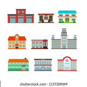 City Builder set. Public buildings