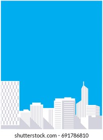 City building background. Vector illustration.