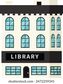 City Building Element. Vector Illustration