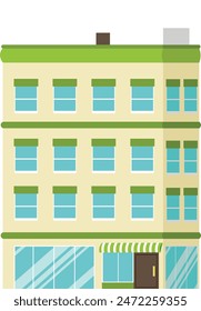 City Building Element. Vector Illustration