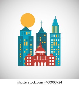 City and Building icon design , vector illustration