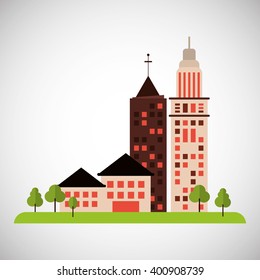 City and Building icon design , vector illustration