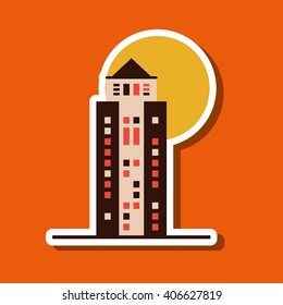 City and Building icon design , vector illustration