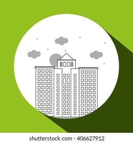 City and Building icon design , vector illustration