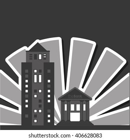 City and Building icon design , vector illustration