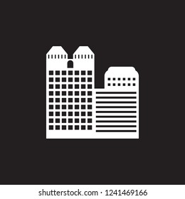 city building icon. Simple element illustration. city building symbol design template. Can be used for web and mobile