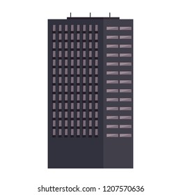 City building isolated