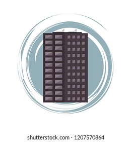 City building isolated