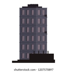 City building isolated